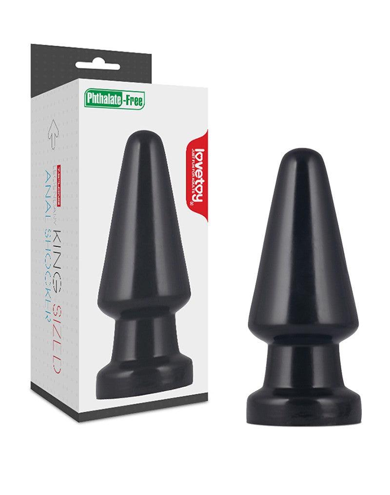 LoveToy - Anal Shocker - King Size Buttplug - Zwart-Erotiekvoordeel.nl