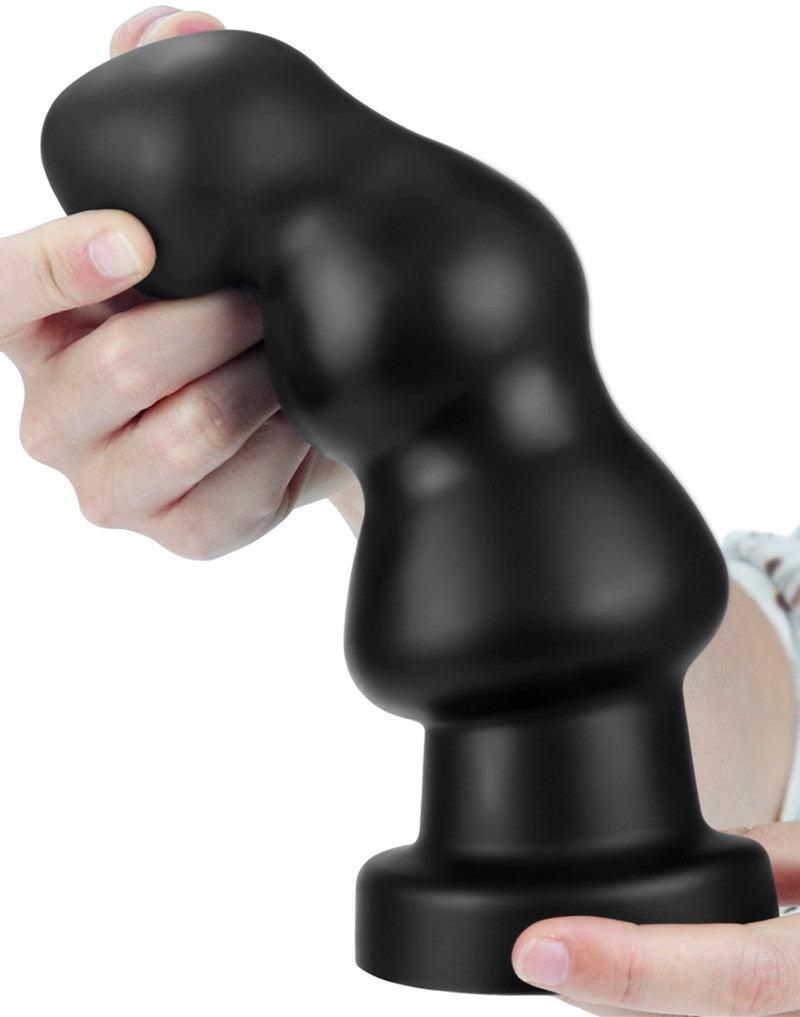LoveToy - Anal Rigger - King Size Vibrerende Buttplug 20 cm - Zwart-Erotiekvoordeel.nl