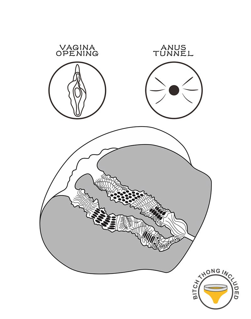 LoveToy Streetgirls 13 Masturbator - Realistische Vagina & Anus-Erotiekvoordeel.nl