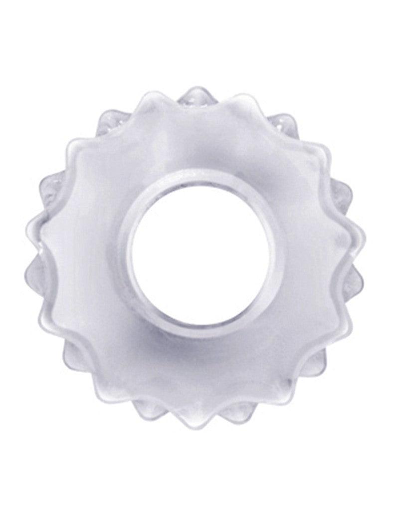 LoveToy - PowerPlus - Flexibele Cockring Tandwiel - Transparant-Erotiekvoordeel.nl
