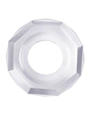 LoveToy - PowerPlus - Flexibele Cockring Gehoekt - Transparant-Erotiekvoordeel.nl