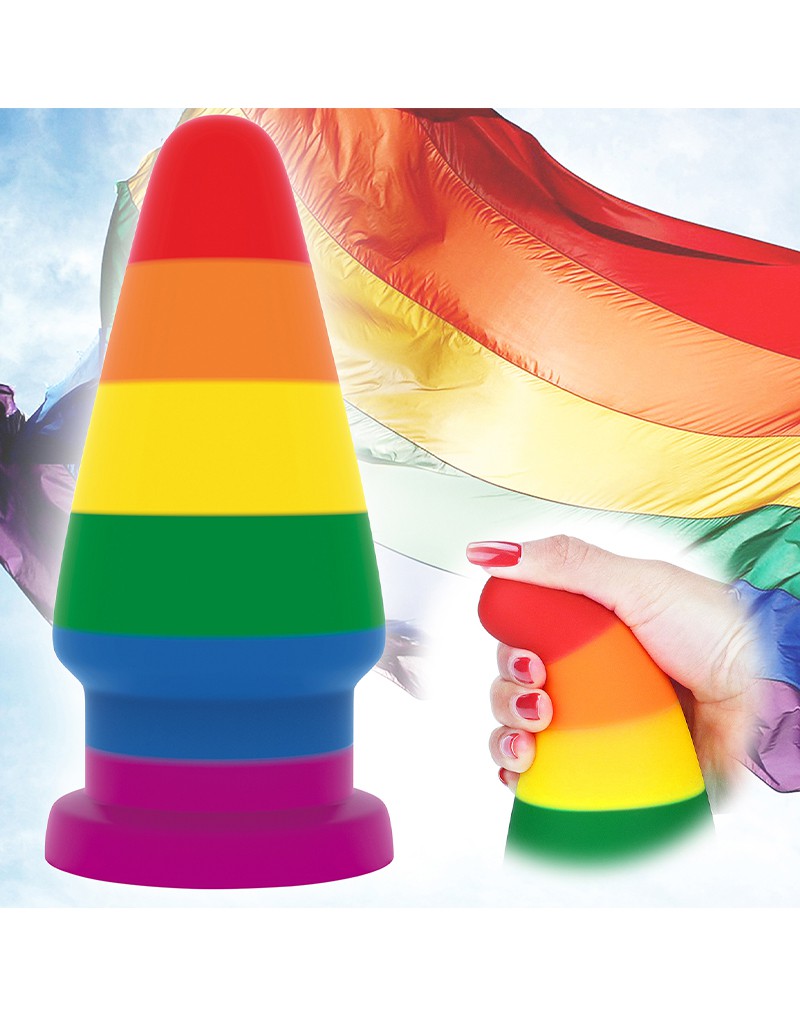 LoveToy - Rainbow Pride - Buttplug - 15 cm-Erotiekvoordeel.nl