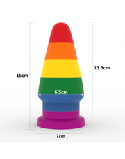 LoveToy - Rainbow Pride - Buttplug - 15 cm-Erotiekvoordeel.nl