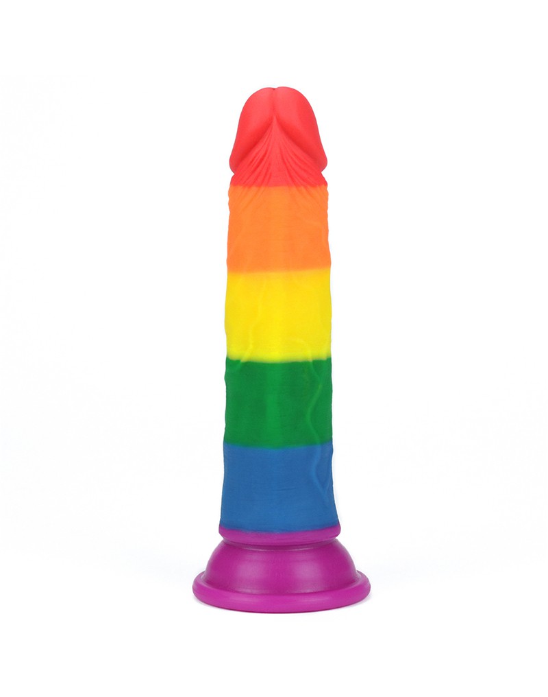 LoveToy - Rainbow Pride Dildo 18.5 cm-Erotiekvoordeel.nl