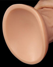 LoveToy - Realistische Gebogen XXL Dildo 24 cm - Lichte Huidskleur-Erotiekvoordeel.nl