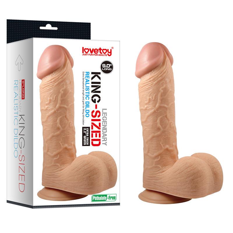 LoveToy - Realistische Kingsize Dildo 23 cm-Erotiekvoordeel.nl