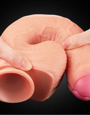 LoveToy - Realistische XXL Dildo Met Zuignap 28 cm - Lichte Huidskleur-Erotiekvoordeel.nl