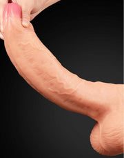 LoveToy - Realistische XXL Dildo Met Zuignap 28 cm - Lichte Huidskleur-Erotiekvoordeel.nl