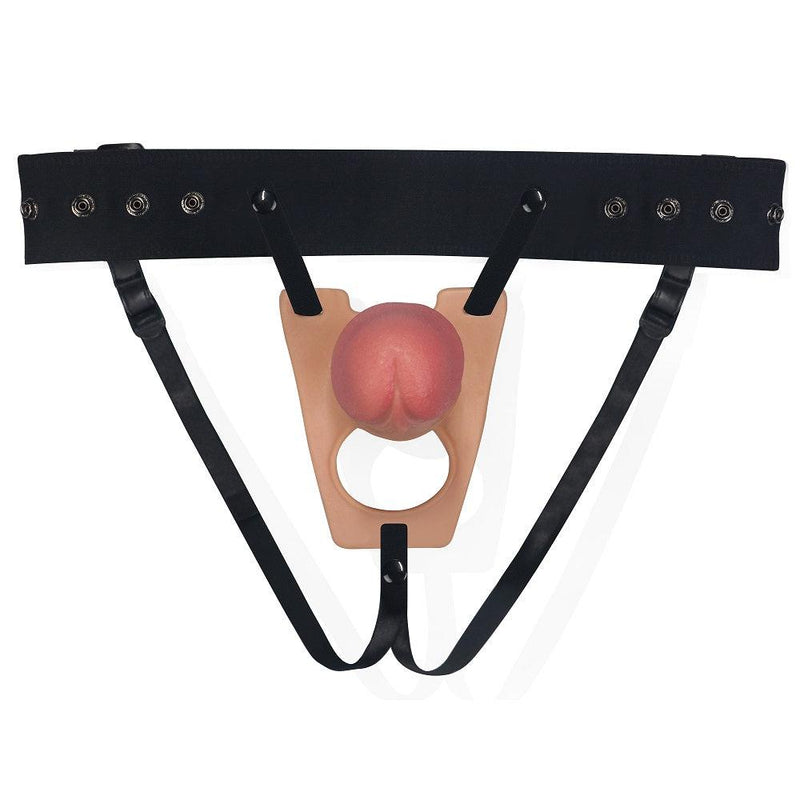 LoveToy - Rodeo - Holle Strap On Dildo - 21 cm - Lichte Huidskleur-Erotiekvoordeel.nl
