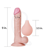 LoveToy - Squirt Extreme Dildo 23 cm - Lichte Huidskleur-Erotiekvoordeel.nl