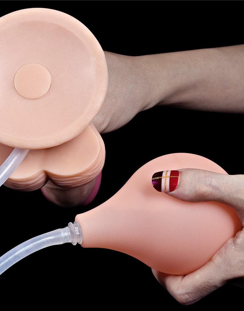 LoveToy - Squirt Extreme Dildo 23 cm - Lichte Huidskleur-Erotiekvoordeel.nl