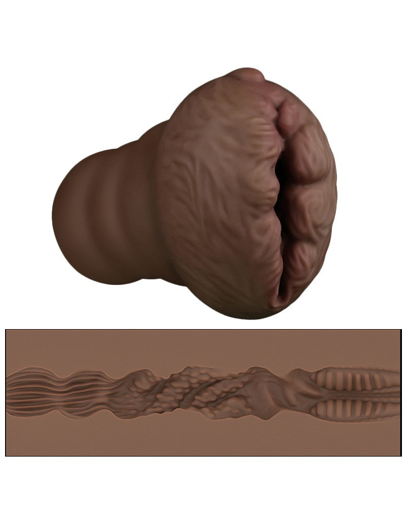 LoveToy - Alien's Pie 3 - Stroker Masturbator - Donkere Huidskleur-Erotiekvoordeel.nl