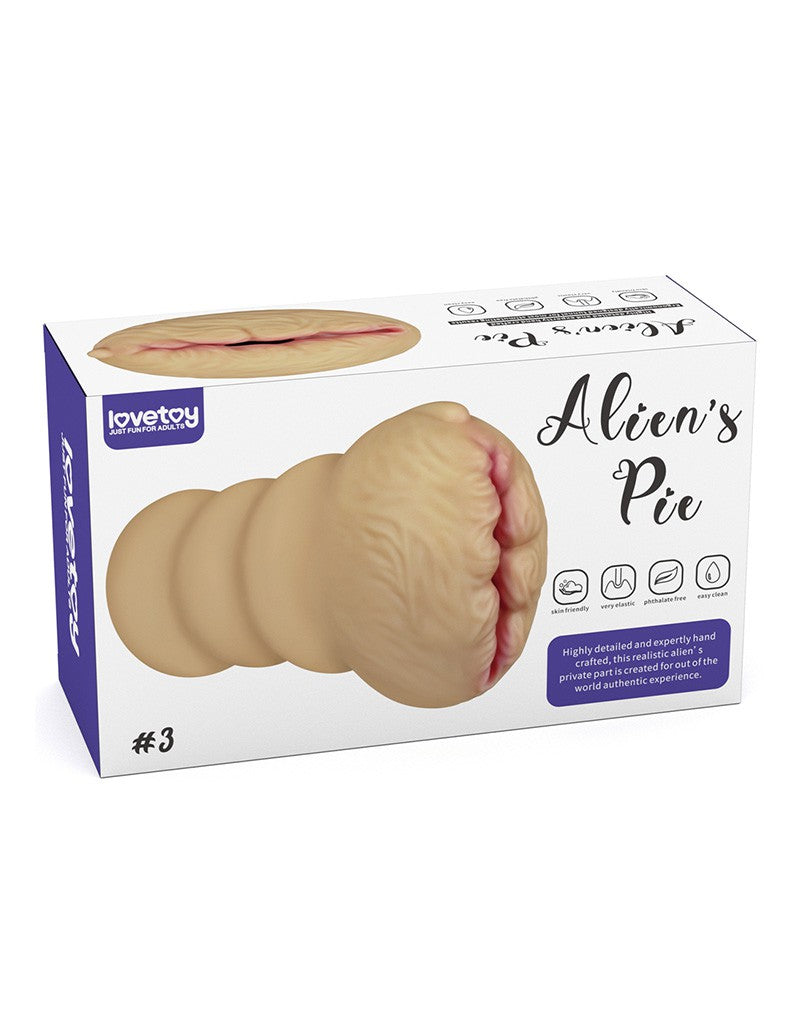 LoveToy - Alien's Pie 3 - Stroker Masturbator - Lichte Huidskleur-Erotiekvoordeel.nl