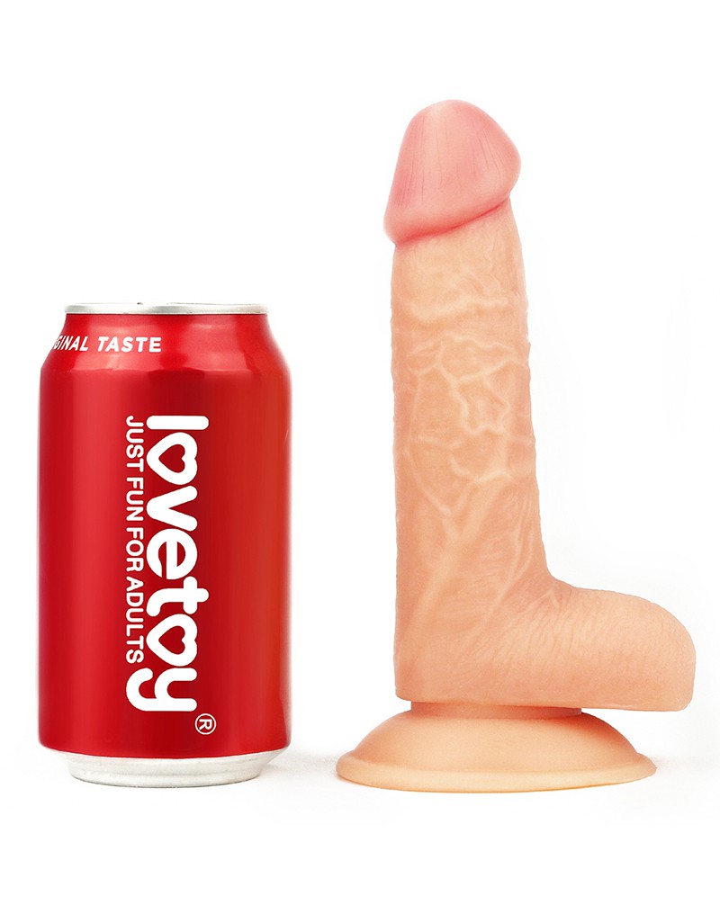 LoveToy - The Ultra Soft Dude - Realistische Dildo - 18 x 4 cm-Erotiekvoordeel.nl