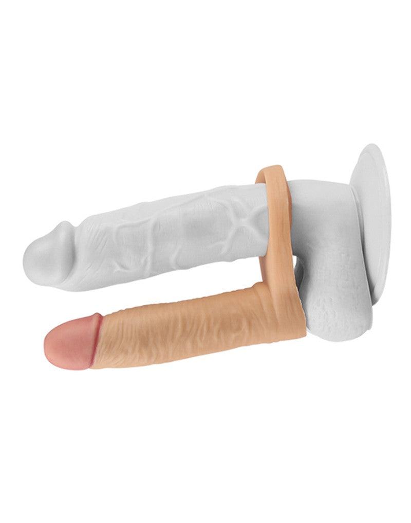 Lovetoy - Ultrasoft Double - Voorbinddildo Voor Dubbele penetratie - 15 cm-Erotiekvoordeel.nl