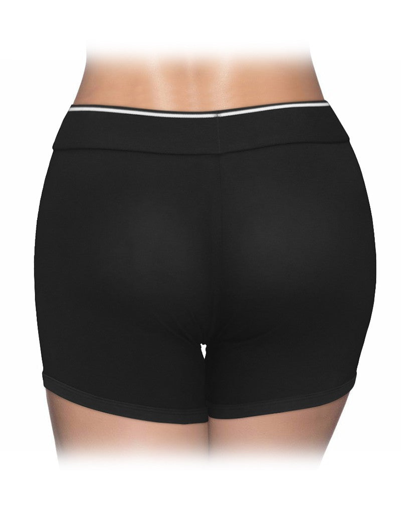 LoveToy - Unisex Strap-on Short - Zwart-Erotiekvoordeel.nl