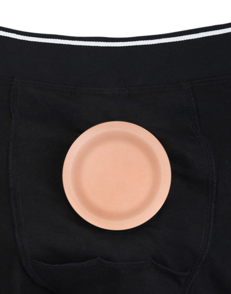 LoveToy - Unisex Strap-on Short - Zwart-Erotiekvoordeel.nl