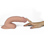 LoveToy - The Ultra Soft Dude - Vibrerende Dildo - Superzacht materiaal-Erotiekvoordeel.nl