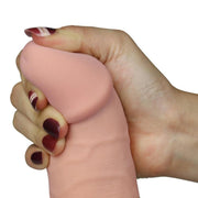 LoveToy - The Ultra Soft Dude - Vibrerende Dildo - Superzacht materiaal-Erotiekvoordeel.nl