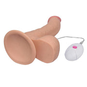 LoveToy - The Ultra Soft Dude - Vibrerende Dildo - Superzacht materiaal-Erotiekvoordeel.nl