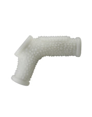 LoveToy - Vibrerende Rekbare Penis Sleeve - Drip Knights - Wit-Erotiekvoordeel.nl