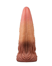 LoveToy - XXL Extreme Dildo Alien Tongue 25 x 7.5 cm - Lichte/donkere Huidskleur-Erotiekvoordeel.nl