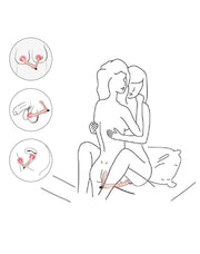 LoveToy - iJoy - Dubbele Vibrerende Dildo Met Afstandsbediening - Lichte Huidskleur-Erotiekvoordeel.nl