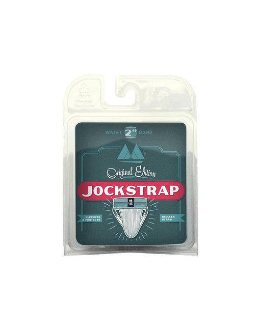 MM - jockstrap - męskie stringi - pas 2 inch - biały/szary-Erotiekvoordeel.nl