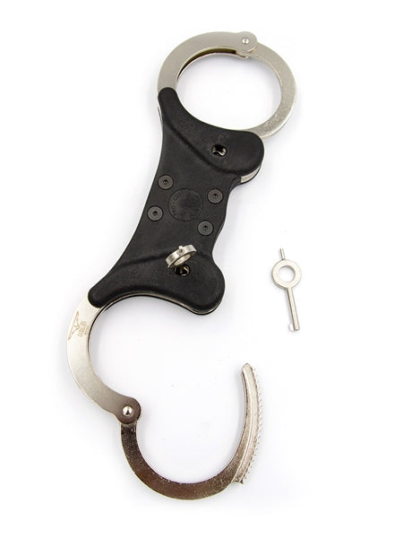 Mister B Cuffs Double Lock Rigid Steel Politiehandboeien-Erotiekvoordeel.nl
