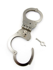 Mister B Cuff: esposas de policía con bisagra - Plata-Erotiekvoordeel.nl