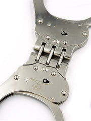 Mister B Cuff: esposas de policía con bisagra - Plata-Erotiekvoordeel.nl