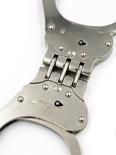 Mister B Cuff: esposas de policía con bisagra - Plata-Erotiekvoordeel.nl