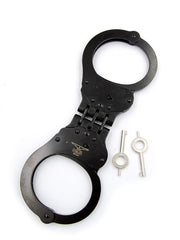 Mister B - Esposas de policía con bisagra - Negro - Erotiekvoordeel.nl