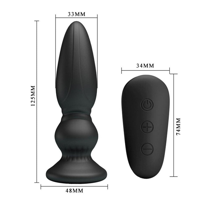 Mr. Play - Vibrierender Analplug mit Fernbedienung - Buttplug Extra-Erotiekvoordeel.nl
