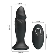 Mr. Play - Vibrerende oplaadbare anaal plug Met Afstandsbediening - P-Shape-Erotiekvoordeel.nl