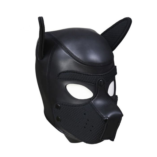 Black Neoprene Puppy Hood – Comfortable dog mask for puppy play-Erotiekvoordeel.nl