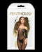 Penthouse - Catsuit Dreamy Diva - Zwart - Grote Maten/Plus Size-Erotiekvoordeel.nl