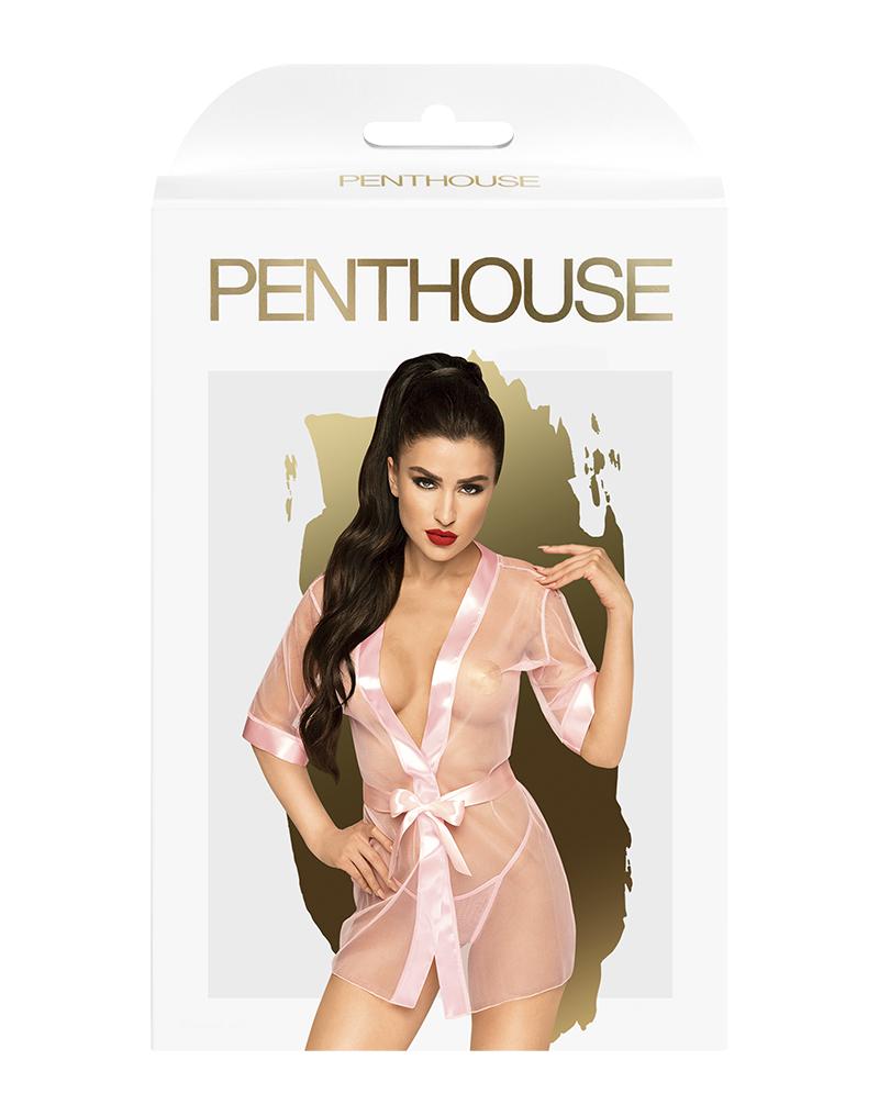 Penthouse - Kimono Met String - MIDNIGHT MIRAGE - Roze-Erotiekvoordeel.nl