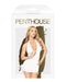 Penthouse - V-hals mini-jurk Met String EARTH-SHAKER - Wit-Erotiekvoordeel.nl