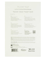 Pillow Talk - Feisty Stotende Vibrator Met handsfree houder - Lichtblauw-Erotiekvoordeel.nl
