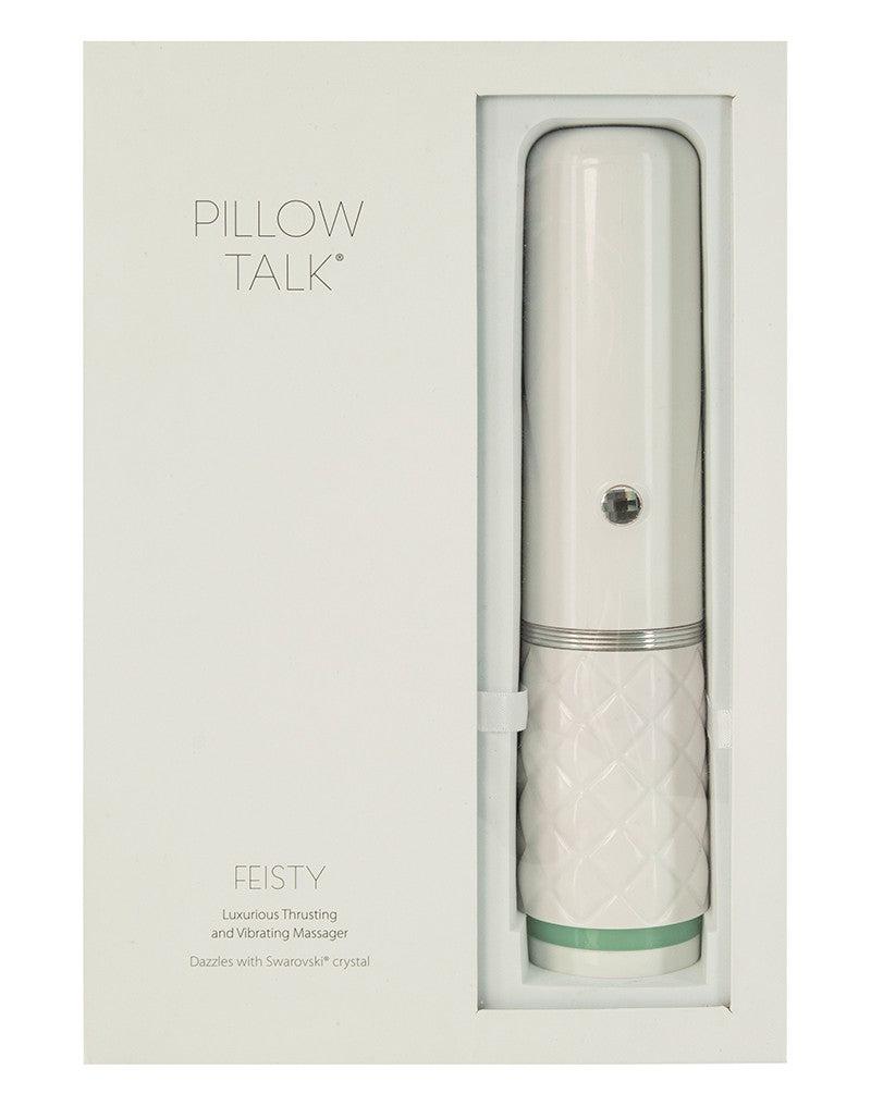 Pillow Talk - Feisty Stotende Vibrator Met handsfree houder - Lichtblauw-Erotiekvoordeel.nl