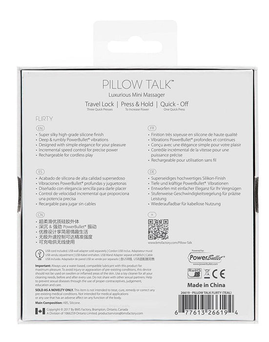 Pillow Talk - Flirty Bullet Vibrator - Lichtroze-Erotiekvoordeel.nl
