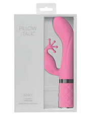 Pillow Talk - Kinky - Rabbit Vibrator - Lichtroze-Erotiekvoordeel.nl