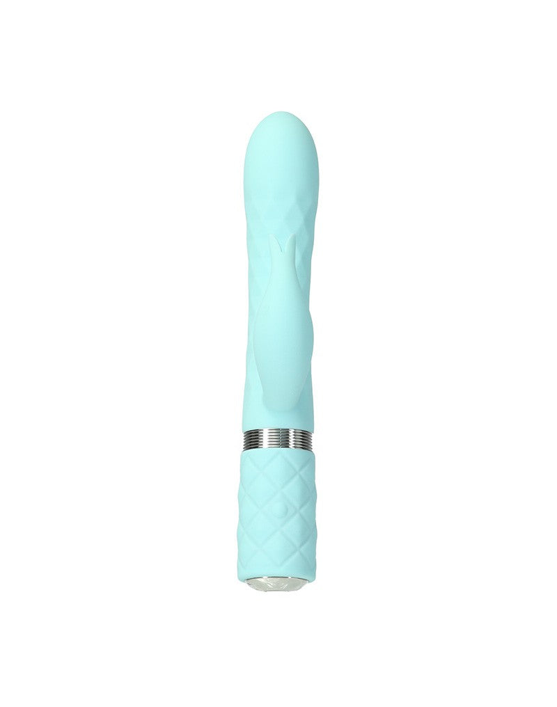Pillow Talk - Lively - Vibrador Rabbit - Azul claro-Erotiekvoordeel.nl