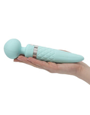 Pillow Talk - Sultry - Roterende Wand & G-spot Vibrator - Met verwarmingsfunctie - Lichtblauw-Erotiekvoordeel.nl