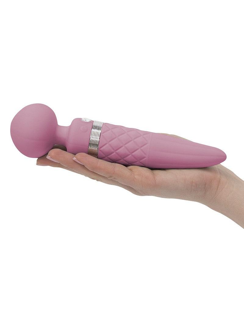 Pillow Talk - Sultry - Roterende Wand & G-spot Vibrator - Met verwarmingsfunctie - Lichtroze-Erotiekvoordeel.nl