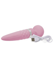 Pillow Talk - Sultry - Roterende Wand & G-spot Vibrator - Met verwarmingsfunctie - Lichtroze-Erotiekvoordeel.nl