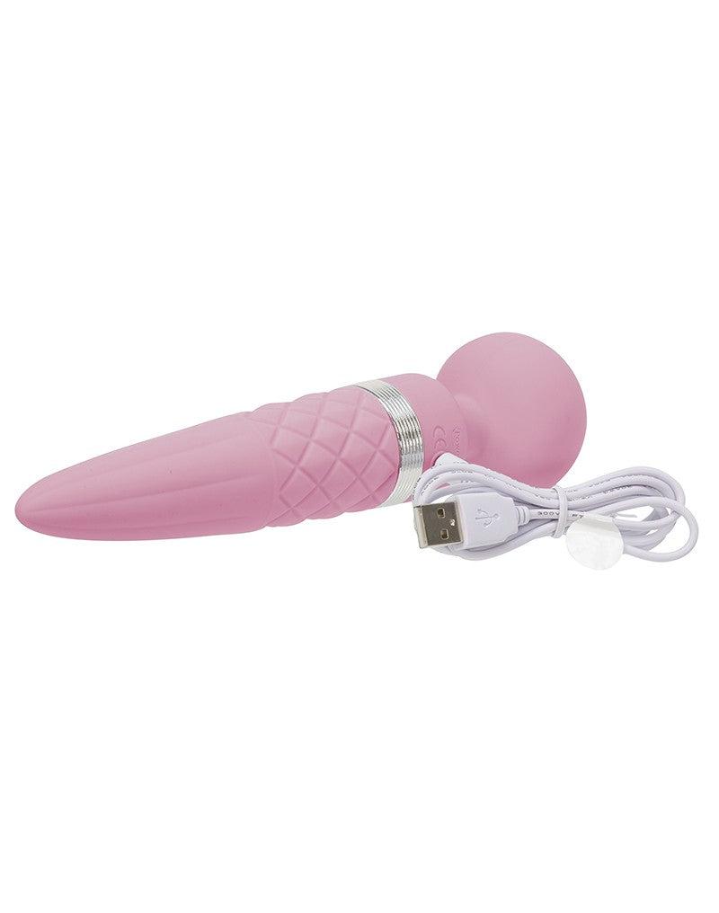 Pillow Talk - Sultry - Roterende Wand & G-spot Vibrator - Met verwarmingsfunctie - Lichtroze-Erotiekvoordeel.nl