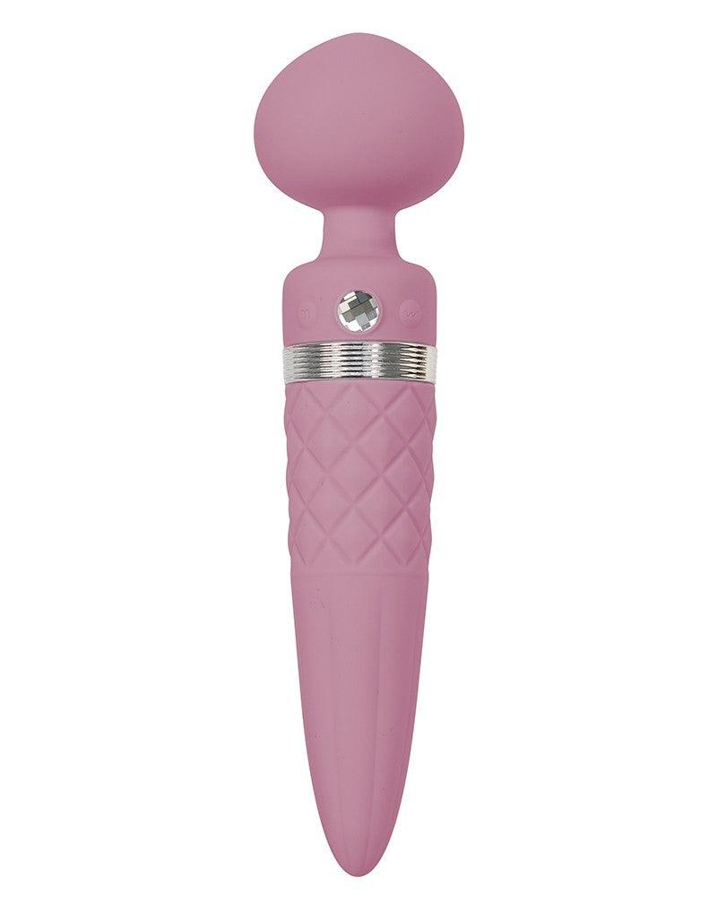 Pillow Talk - Sultry - Roterende Wand & G-spot Vibrator - Met verwarmingsfunctie - Lichtroze-Erotiekvoordeel.nl