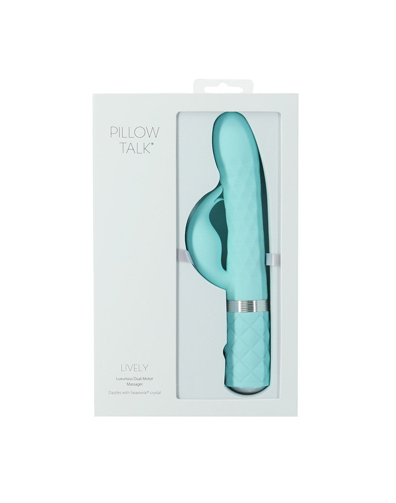 Pillow Talk - Lively - Rabbit Vibrator - Lichtblauw-Erotiekvoordeel.nl